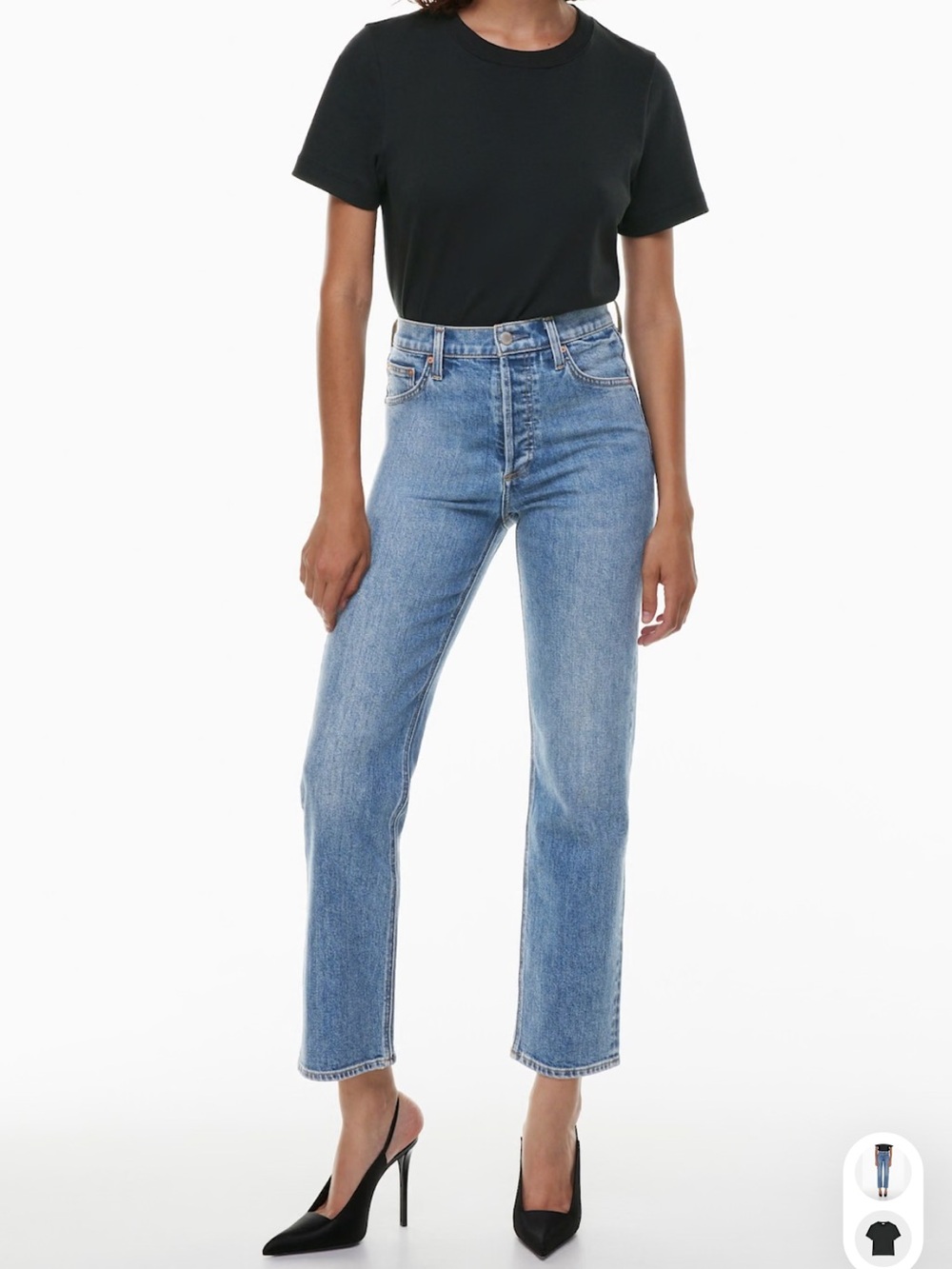 Denim Forum THE ARLO HIGH RISE STRAIGHT 28L size 27